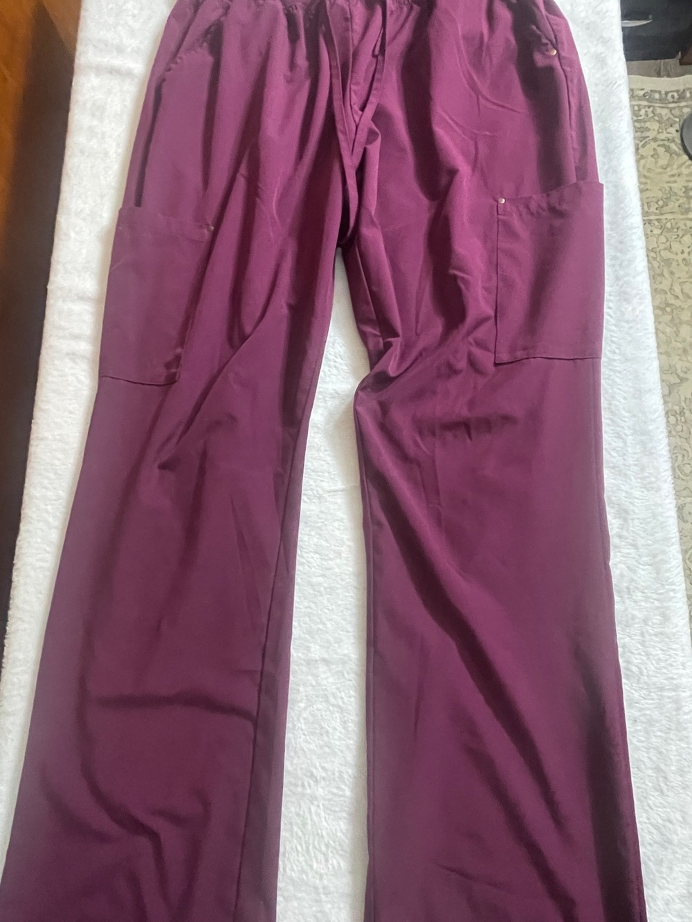 Zinnia Women's Scrub Pants in Deep Berry Plum Size Lg